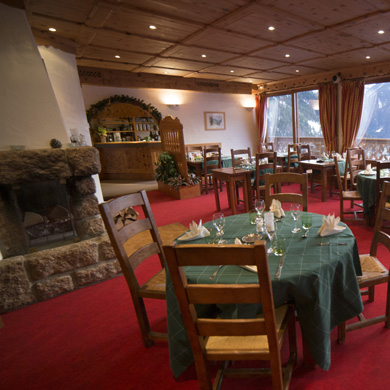 The hotel bar