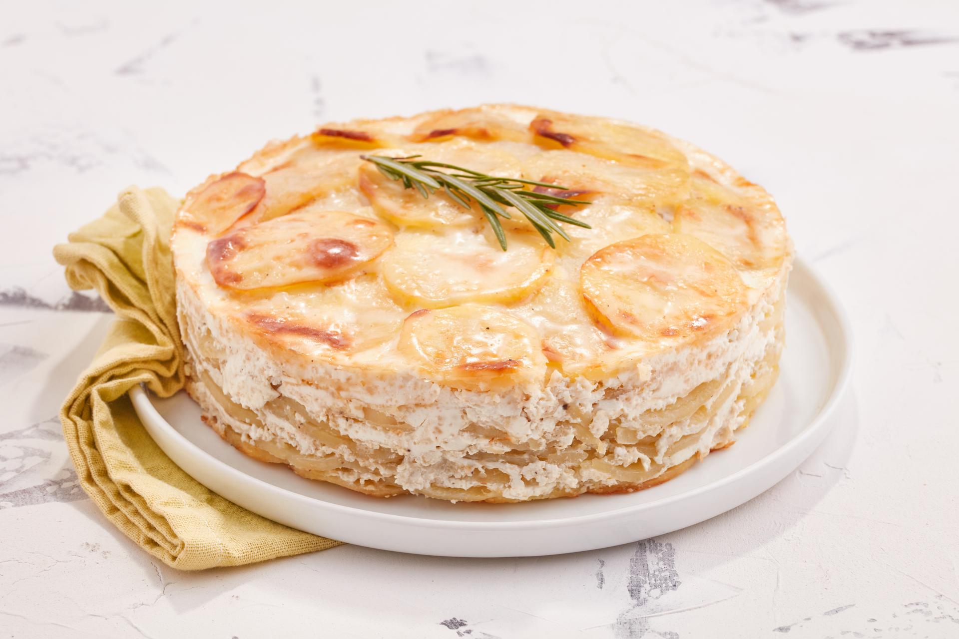 Golden baked traditional dish served on a plate